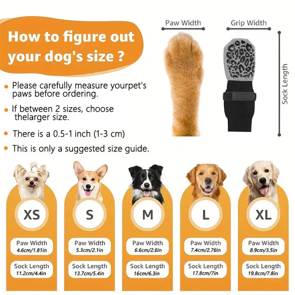 PawSteady Grip Socks — Anti-Slip Traction Socks for Senior Dogs